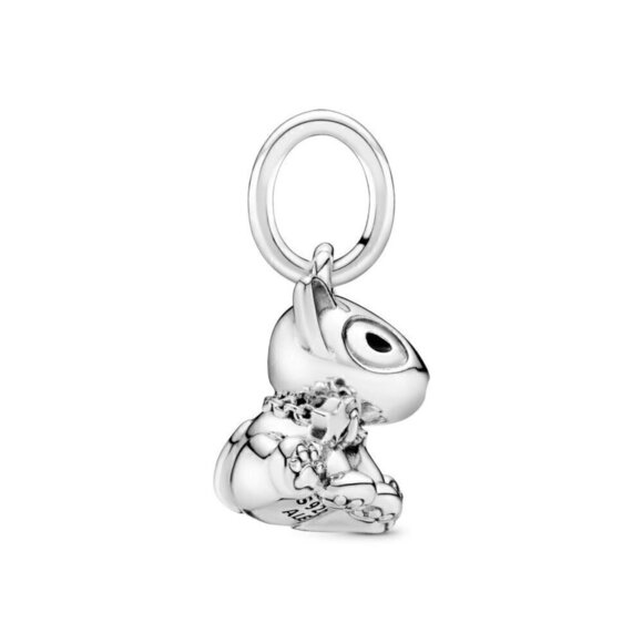 Sterling Silver Bull Terrier Puppy Dog Dangle Charm - Picture 2 of 3
